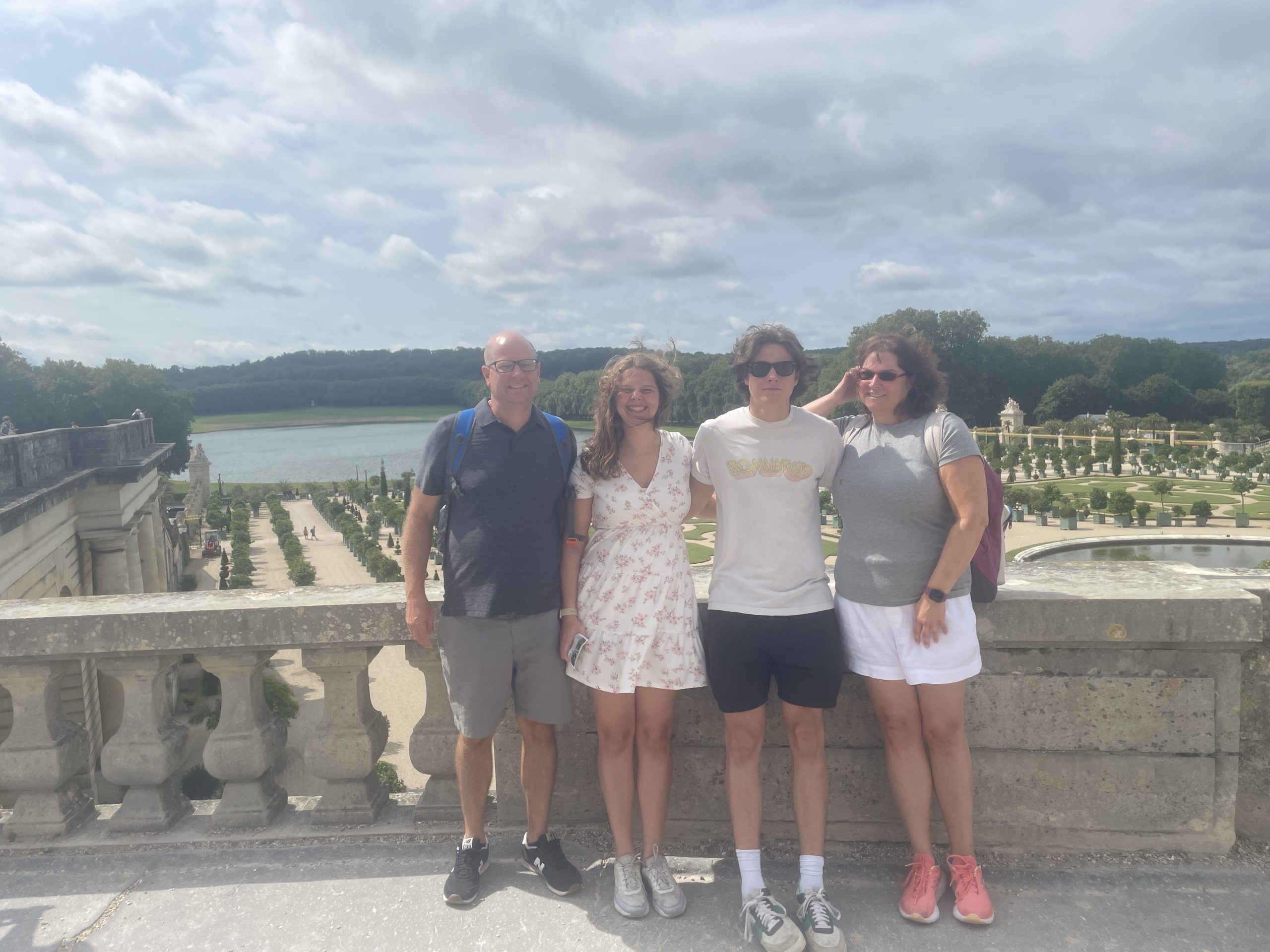 Family at Versailles France